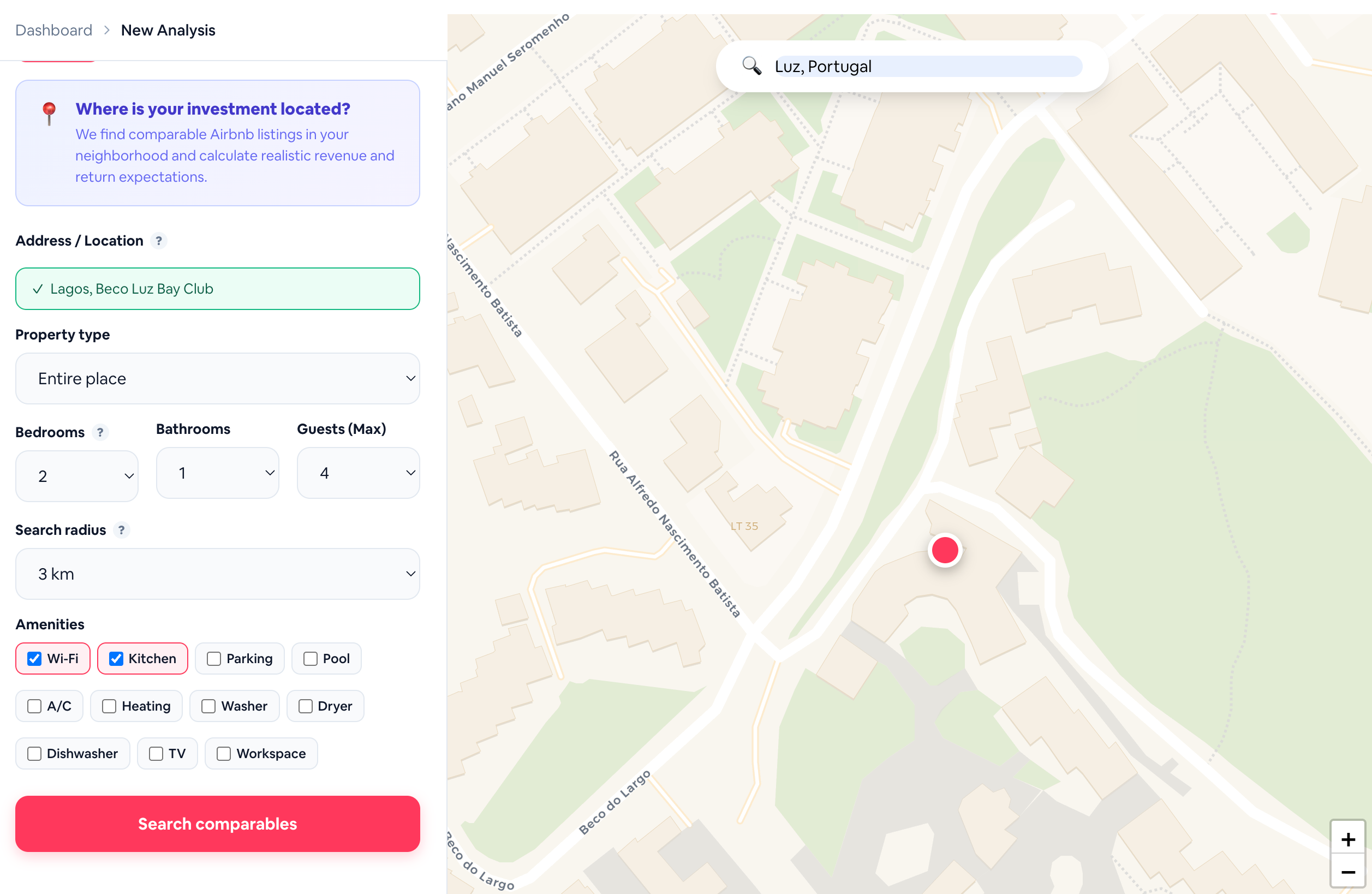 Step 1 – Location & Details